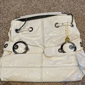 Big Buddha purse white NWOT